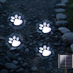 4-Pack Cool White Solar Path Lights, Outdoor Garden LED