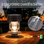 Solar Garden Lanterns 2-Pack, Backyard Hanging LED Decor