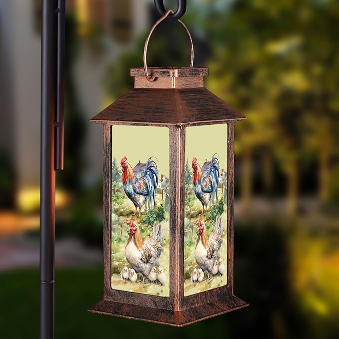 Solar Courtyard Lanterns, Garden Hanging LED Decor