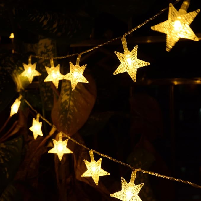 Warm White Porch String Lights, Weatherproof LED