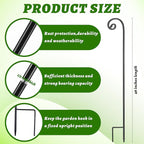 Heavy-Duty Shepherd's Hooks 24-Pack, 48" Garden