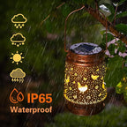 Hanging Solar Lantern Set, Charming Yard Lighting