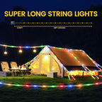 Portable Camping Lights 66ft, Rechargeable -Mode