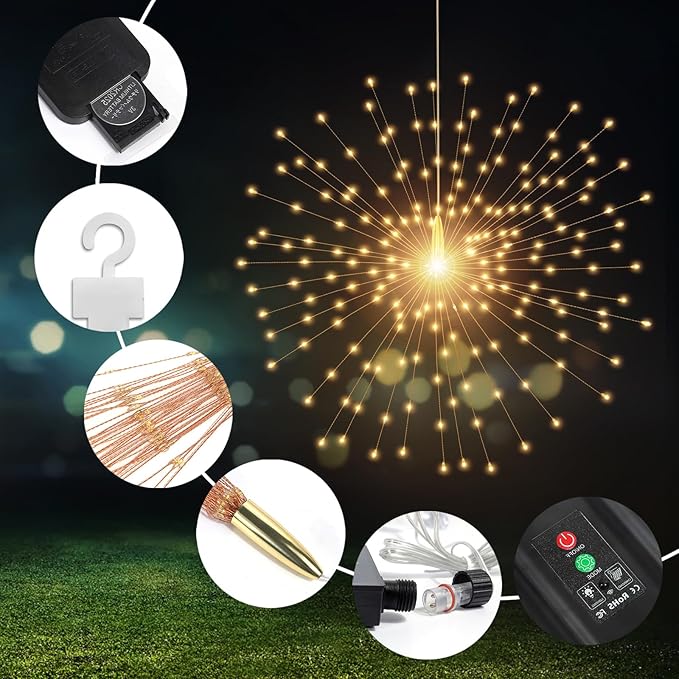 Warm White String Lights for Porch, Waterproof LED