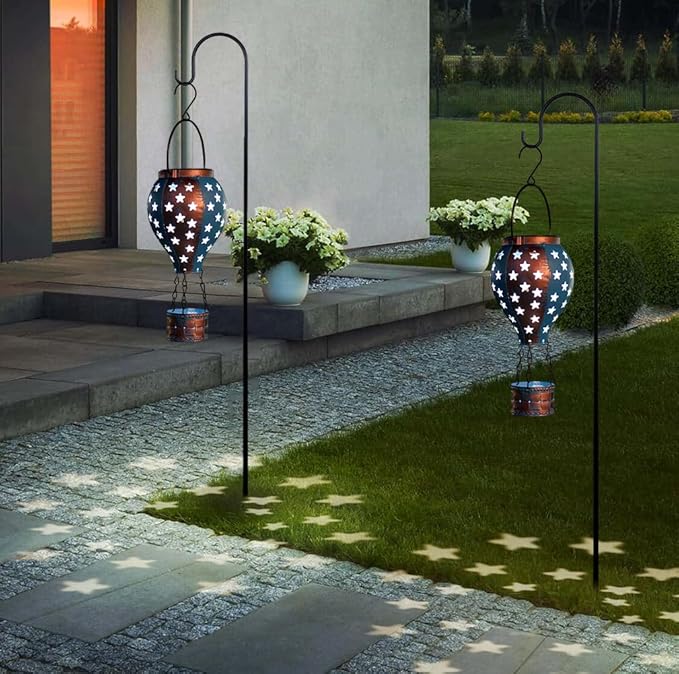 Backyard Solar Lanterns, Waterproof LED Backyard Lights