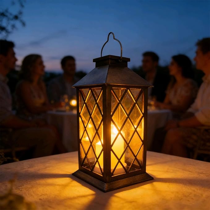 Backyard Solar Hanging Lanterns, Classic Backyard Decor