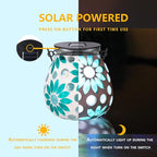 Mosaic Solar Outdoor Lanterns, Charming Waterproof LED
