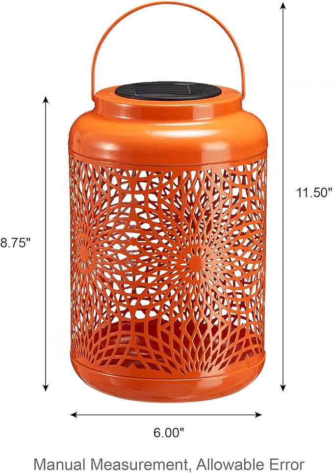 Charming Courtyard Solar Lanterns for Porch, Waterproof LED
