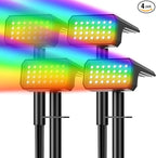 4-Pack Solar Spotlights, Waterproof Yard LED