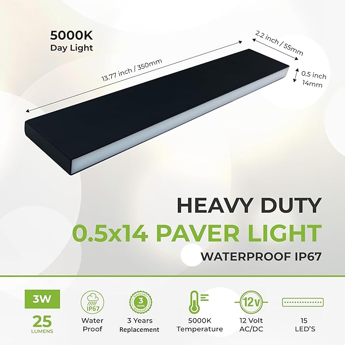 Solar Yard Path Lights, IP67 Waterproof