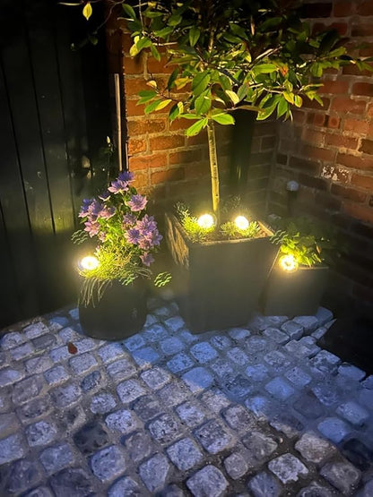 Solar Lights Outdoor,8 Pack Solar Garden Lights for Pathway,Yard,Deck,Lawn,Patio,Walkway,Driveway,Step（Warmwhite）