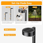 12-Pack Solar Path Lights, Outdoor Garden LED