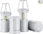 Courtyard Solar Hanging Lanterns 4-Pack, Classic Garden Decor