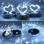 12-Pack Outdoor String Lights, Cool White Waterproof LED