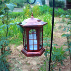 Courtyard Solar Lantern Set, Classic Garden Lighting