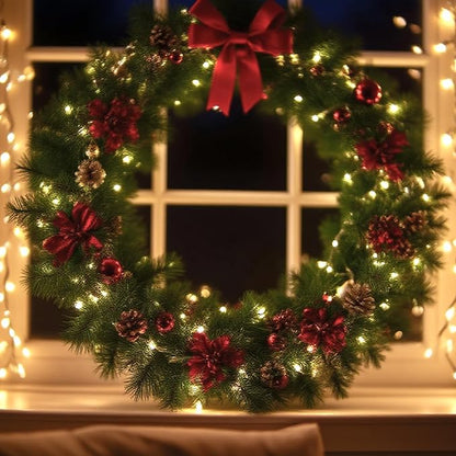 Christmas String Lights, 16ft Waterproof Twinkle Lights