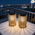 Backyard Solar Hanging Lanterns 2-Pack, Rustic Backyard Decor