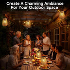 Solar Backyard Lanterns 2-Pack, Porch Hanging LED Decor
