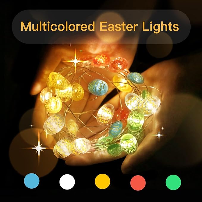 8ft LED Patio String Lights, Waterproof Outdoor