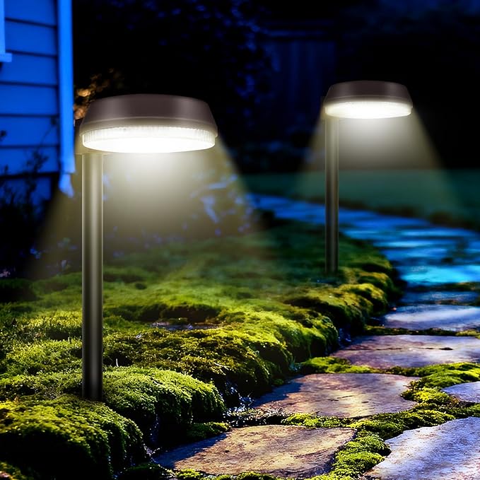 Solar Pathway Lights, Waterproof LED Walkway Lights