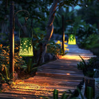 Rabbit Solar Hanging Lanterns, Classic Backyard Decor
