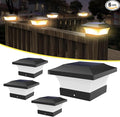 RGB Solar Fence Post Caps 2-Pack, Deck LED