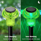 8-Pack Solar Pathway Lights, Waterproof LED Driveway Lights
