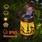 Courtyard Solar Garden Lanterns, Classic Waterproof LED