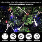 16ft Christmas LED String Lights, Waterproof Timer Lights