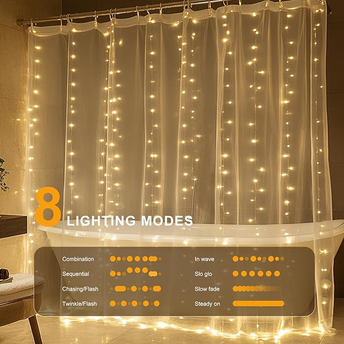 Outdoor String Lights, Warm White Waterproof LED