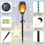 Solar Pathway Lights 12-Pack, Yard LED