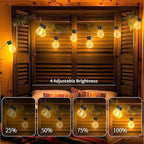 String Lights for Backyard, Waterproof LED