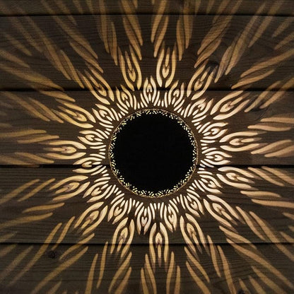 Solar Table Lanterns Outdoor Waterproof - LED Lamp Black Peacock Feather Metal Tabletop Light Solar Powered Decorative Lantern for Indoor Desk Bedroom Patio Garden Pathway Yard (1 Pack)