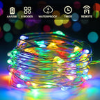 16ft Christmas LED String Lights, Waterproof Timer Lights
