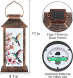 Hummingbird Solar Yard Lanterns, Charming Waterproof LED