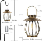 Elegant Backyard Solar Lanterns for Backyard, Waterproof LED