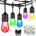 G40 Globe Patio Lights, 144ft LED Bulbs