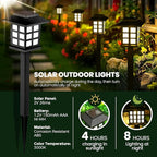 10-Pack Solar Landscape Lights for Driveway