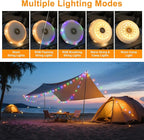 Backyard String Lights, 52ft Weatherproof LED