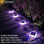 4-Pack IP68 Solar Landscape Lights for Garden