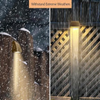 4-Pack Solar Gutter Lights, Warm White Waterproof LED