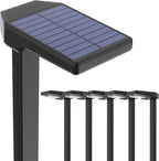 6-Pack Warm White Solar Path Lights, Outdoor Yard LED