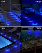 Solar Step Lights 6-Pack, Waterproof Patio