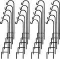 35" Garden Shepherd Hooks, Iron Plant Hangers