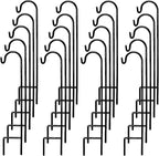 35" Garden Shepherd Hooks, Iron Plant Hangers
