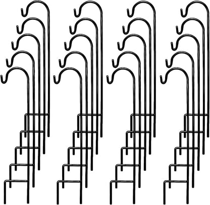 35" Garden Shepherd Hooks, Iron Plant Hangers