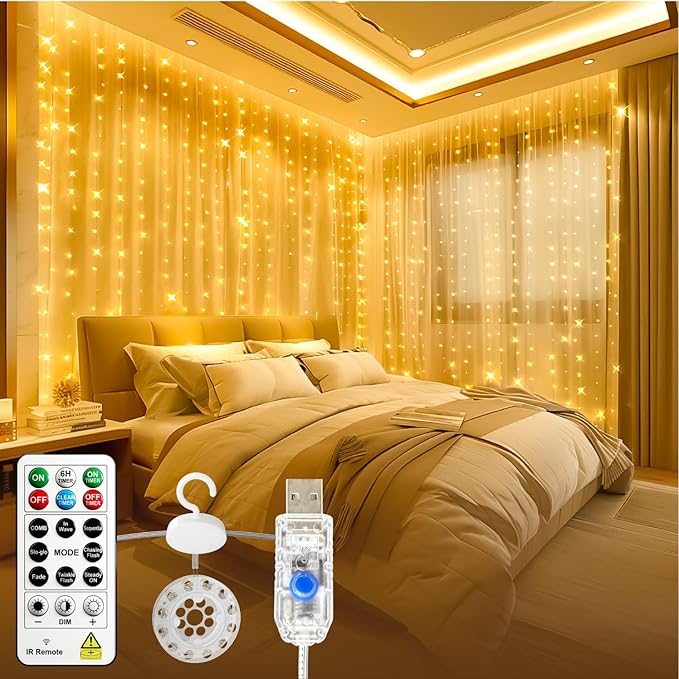 8ft LED Patio String Lights, Waterproof Outdoor
