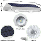 Solar Step Lights 2-Pack, Waterproof Deck LED