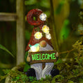 Solar Gnome Statue Light 10", Yard Decor