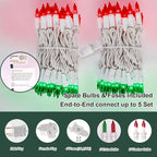Christmas Twinkle Lights, 20ft Waterproof for Backyard